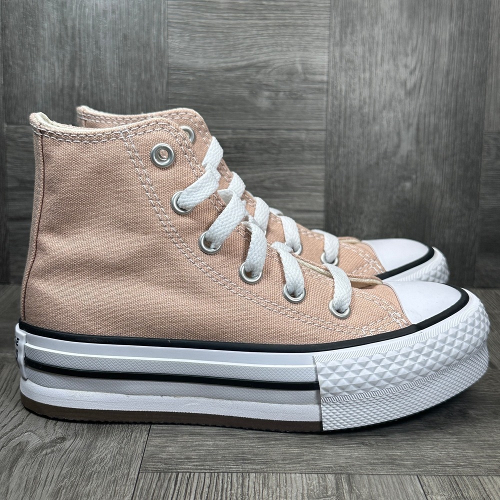 Converse Chuck Taylor All Star Move Youth 11 Peach Pink Platform NEW A12301F